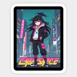 Dynamic Anime Vibes: A Journey of Color and Emotion Sticker